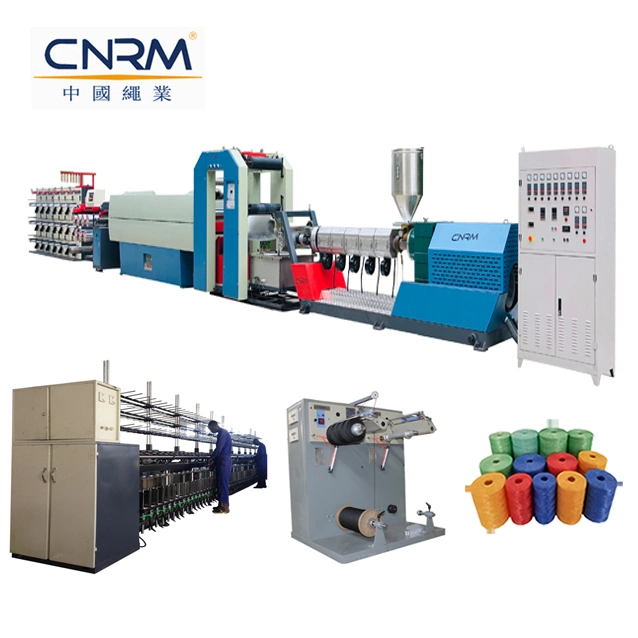 Hdtm Series Plastic PP PE Nylon Polypropylene Rope Twine Production Machine Line Twisting Monofilament Danline Raffia 3/4 Strand Rope Making Machine